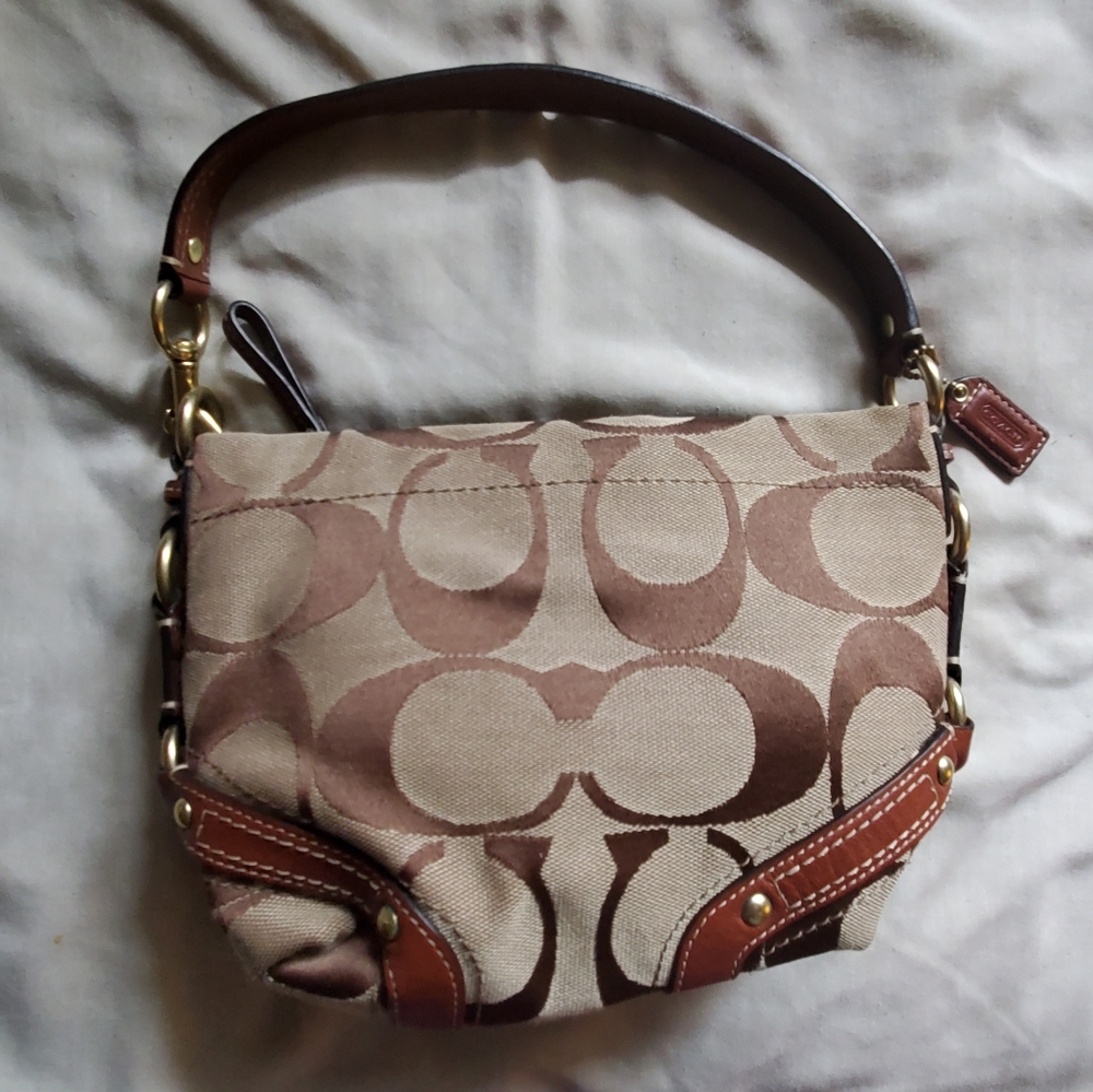 Coach signature handbag